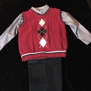 3 pieces red,white and blue set.